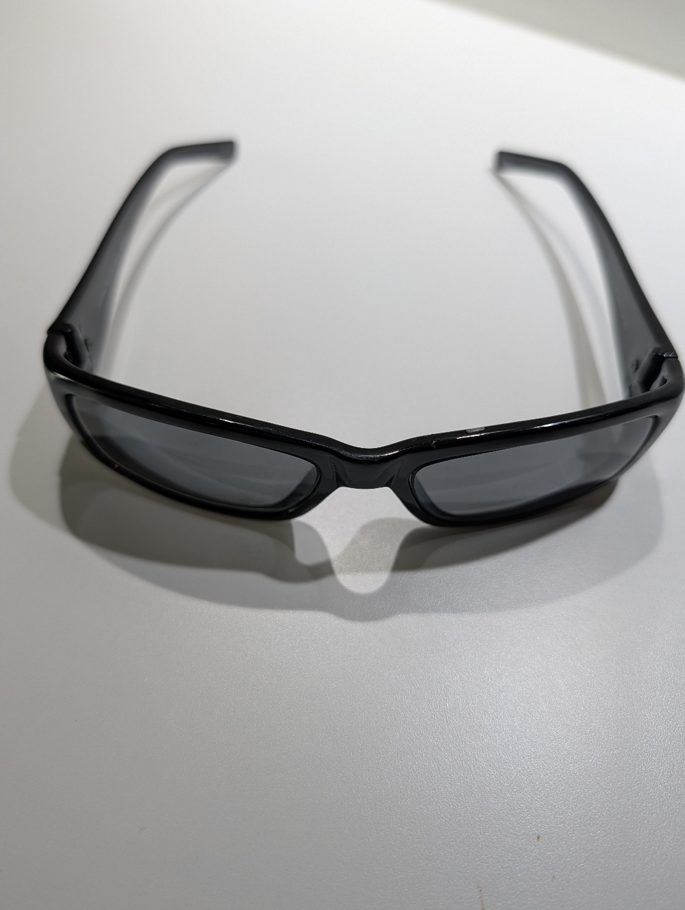 🔵 Sleek Black Rectangular Sunglasses - Dark Smoke Lenses - Picture 2 of 4